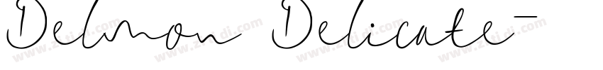 Delmon Delicate字体转换